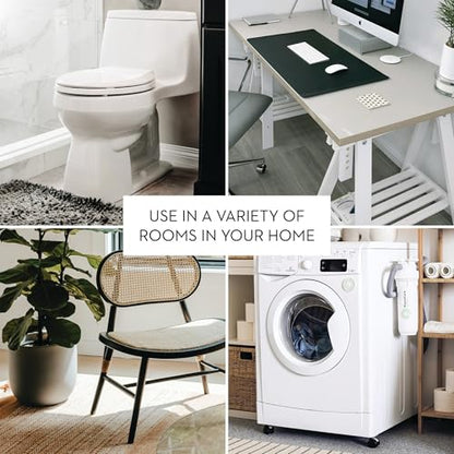 iDesign Small Slim Plastic Bathroom Trash Can, White - color: White, style: Pack of 1