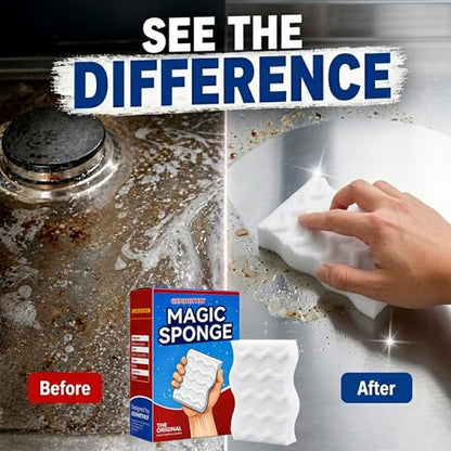 3X Density Magic Sponge Eraser, 20 Pack Cleaning Sponge for Kitchen & Bath