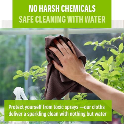 E-Cloth Window and Glass Cleaner Kit, Just Add Water - 1 Kit - color: Dark Oak, size: 1 Kit