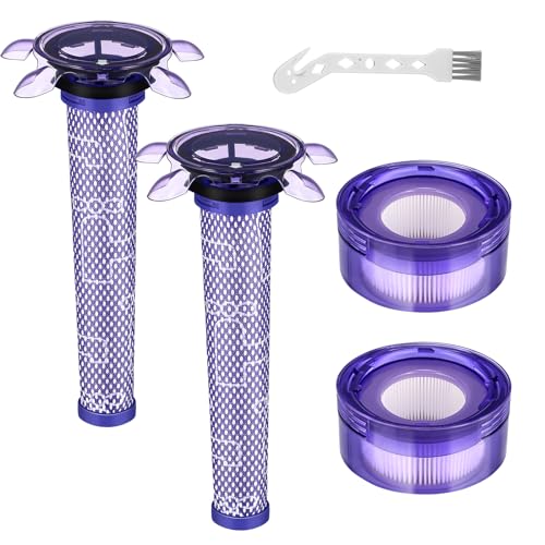 Upgraded V8 Vacuum Filter Replacement Kit For Dyson V8 New Version, 2 Pack