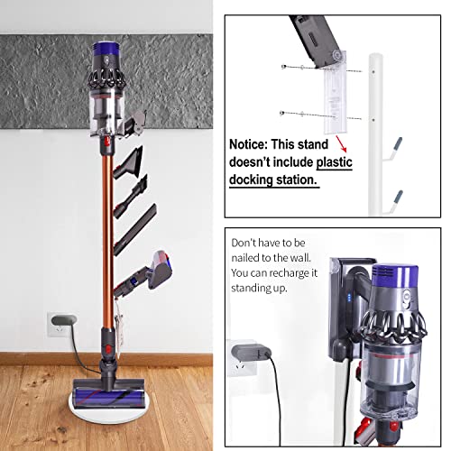 XIGOO Freestanding Vacuum Stand Holder with 5 Hooks - color: White, style: 5 Hooks
