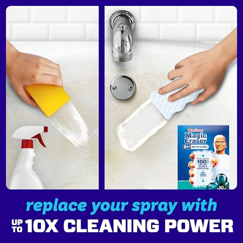 Mr. Clean Magic Eraser Foaming Sponge, All Purpose Cleaner, Dawn Cleaning Power, Wall, Sneaker, Oven Cleaner, Kitchen, Bathroom, Shower Cleaning Supplies, Scrubber, Ultra Foamy, 7 Count (Pack of 4) - size: 7 Count (Pack of 4)