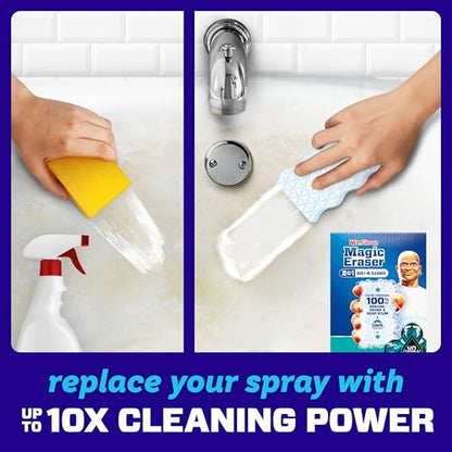 Mr. Clean Magic Eraser Foaming Sponge, All Purpose Cleaner, Dawn Cleaning Power, Wall, Sneaker, Oven Cleaner, Kitchen, Bathroom, Shower Cleaning Supplies, Scrubber, Ultra Foamy, 7 Count (Pack of 4) - size: 7 Count (Pack of 4)