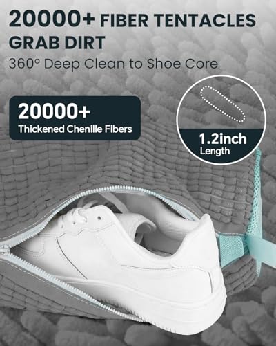 Shoe Washing Machine Bag: 2 Pack Reusable Shoes Cleaning Bags, Light Gray - color: Light Gray