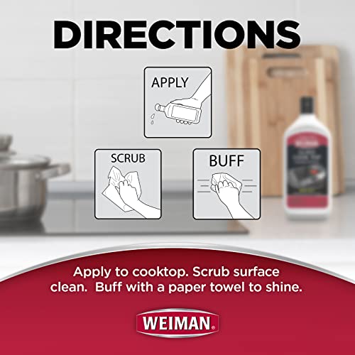 Weiman Ceramic and Glass Cooktop Cleaner and Polish - 20 Ounce - Shines and Protects Glass and Ceramic Smooth Top Ranges with its Gentle Formula