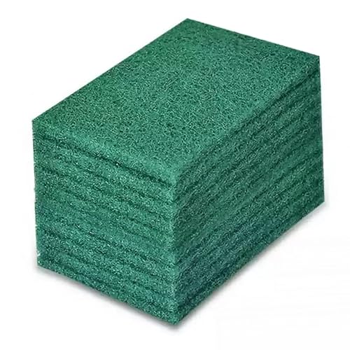 Heavy Duty Scrubbing Pads for Cleaning 6 x 4 x 0.31inch Dish Scrubber Pads Reusable Household Green Scrubbing Pads,Scotch Brite Pads, for Dishes, Kitchen Scrubbers & Metal Grills (10Pcs) - size: 10pcs