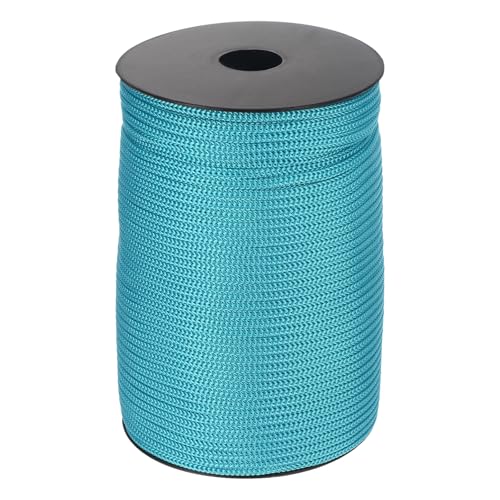 MECCANIXITY 5/32 Inch Braided Polypropylene Rope 328ft Blue-Green - color: Blue-green, size: 5/32 Inch