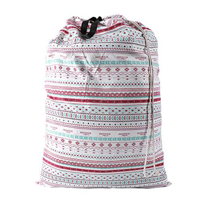SWISSELITE Heavy Duty Laundry Bag, Large Travel Dirty Clothes Bag - color: Bohemia