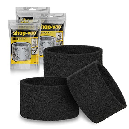 Shop-Vac 90525 Foam Sleeve Filter Replacements, 3 Pack, #9052500