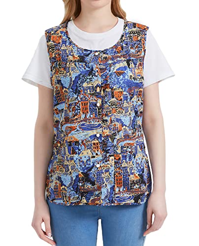 Nanxson Cobbler Apron for Women with Pockets,Cotton Smock with Buttons - color: Braunhouse, size: Small