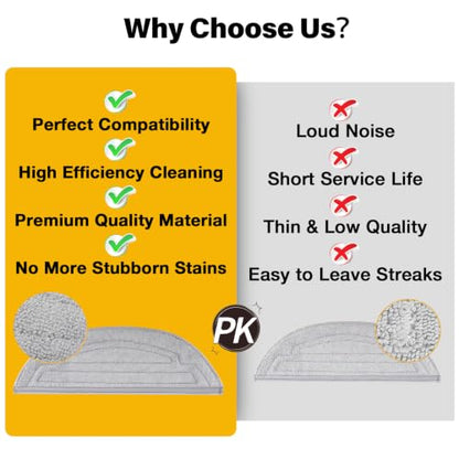 Mop Pads Refills for Roborock S8 MaxV/S8 Max Ultra Robot Vacuum, 10 Pack - style: S8 MOP 8