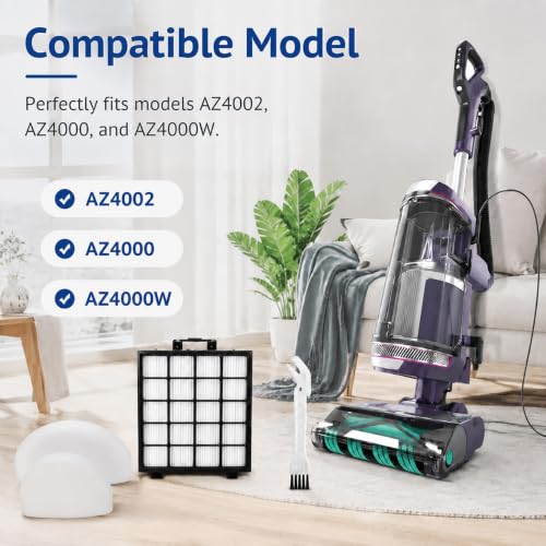 13 Pack AZ4002 Replacement filter for Shark Detect Pro/Shark Power Detect Upright Vacuum AZ4000 AZ4002 AZ4000C, 2 HEPA Filter, 6 Foam & Felt Filters, 4 Odor Neutralizer Cartridge - size: 13pcs