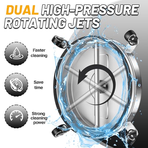 LidoDola 20'' Pressure Washer Surface Cleaner, Power Washer Accessory - size: 20 INCH SILVER