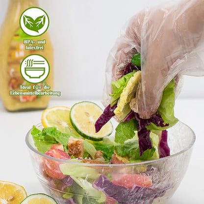 Disposable TPE Cooking Gloves, Ideal for Cleaning and Food Prep, Latex & Powder Free, Food safe - size: X-Large, style: 4*100pcs