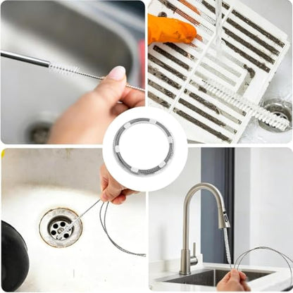 2-Pack 160-Inch Flexible Drain Brush for Sunroof, AC Drain Line & Ice Maker - style: 160 IN
