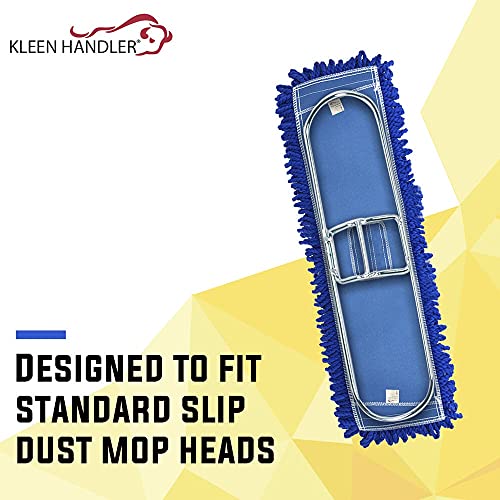 KLEEN HANDLER Commercial 24-Inch Clip On Dust Mop Frame, Pack of 6 - color: Steel Frame - 24 Inch, size: 6 Pack