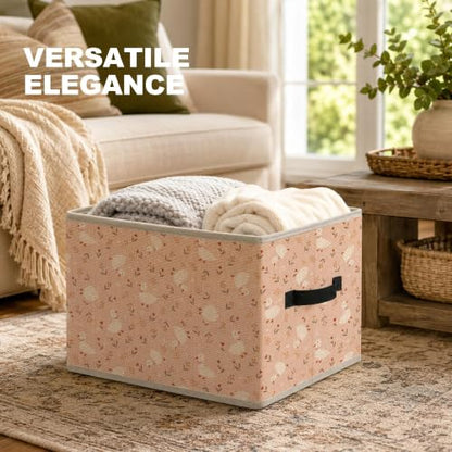 Pink Goose Fabric Storage Basket, Goose Gifts for Women Hampers - color: Color-10