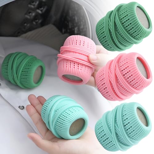 3 Pcs Washing Machine Laundry Ball, Reusable Fabric Softener Dispenser Balls Laundry Dryer Balls for Washer Substitute Softening Static Removal Cleaning Tools
