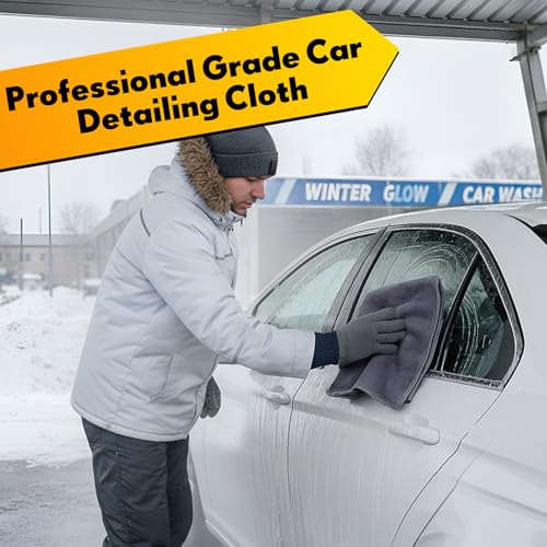 Nuenen Car Microfiber Clean Cloths, Gray, 16 x 16 Inch, 60 Pcs - color: Gray, size: 16 x 16 inches