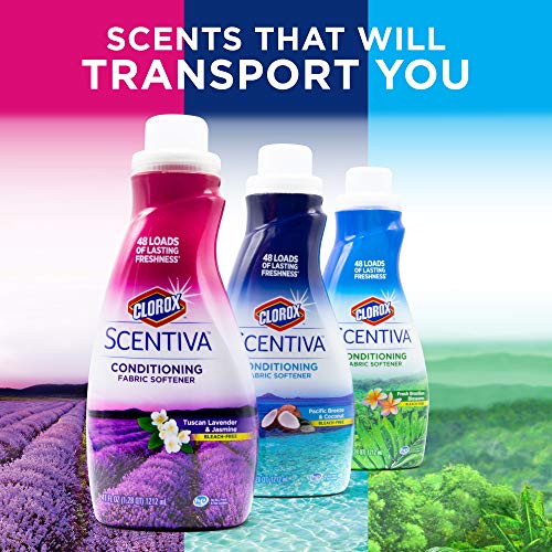 Clorox Scentiva Liquid Fabric Softener, Tuscan Lavender & Jasmine, 41 Fl Oz - size: 41 Fl Oz (Pack of 1)