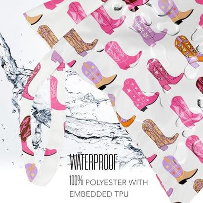 2pcs Pink Wet Dry Bag for Women Reusable Waterproof Cloth Diaper Bag - color: 2pcs Western Boots
