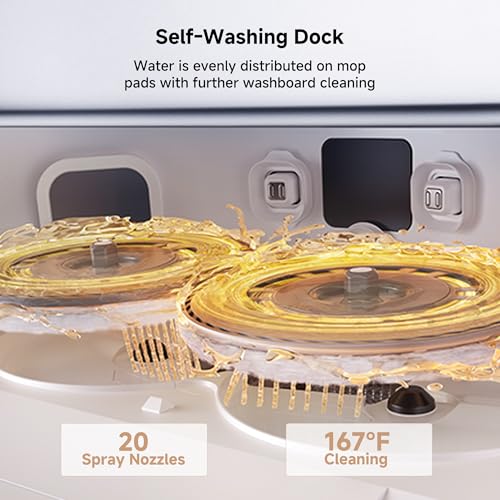 MOVA P50 Pro Ultra Robot Vacuum and Mop, 19,000Pa Suction Anti-Tangle Brush - color: P50pu