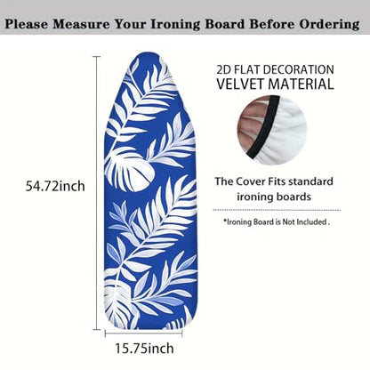 Nuxovilar Tropical Leaves Ironing Board Cover 15x54 Polyester - color: Ycr01982, size: 15×54 inch