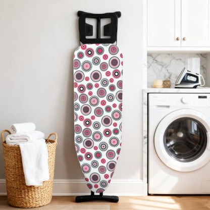 Ironing Board Cover and Pad,12x36In Sewn-in Thick Feltpads - color: 12x36in-red Circle