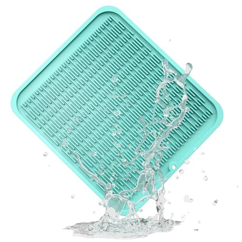 ZLR Oversized Silicone Dish Drying Mat for Kitchen, 16"x18", Mint Green - color: Mint Green, size: 18" x 16"