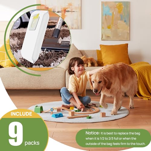 Style 7 Vacuum Bags Replacement for Bissell PowerForce Uprights Vacuums - size: 9 Count (Pack of 1)