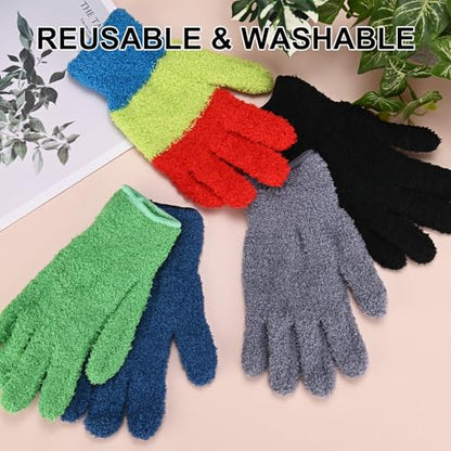 M METERXITY Dusting Gloves, Reusable Washable Mittens for Plants/House/Cars/Blinds Dusting, Leaf Cleaning Glove Mittens - color: Dark Green, size: 7 x 9.5 cm