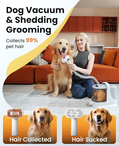 oneisall Dog Grooming Vacuum Kits with Clipper