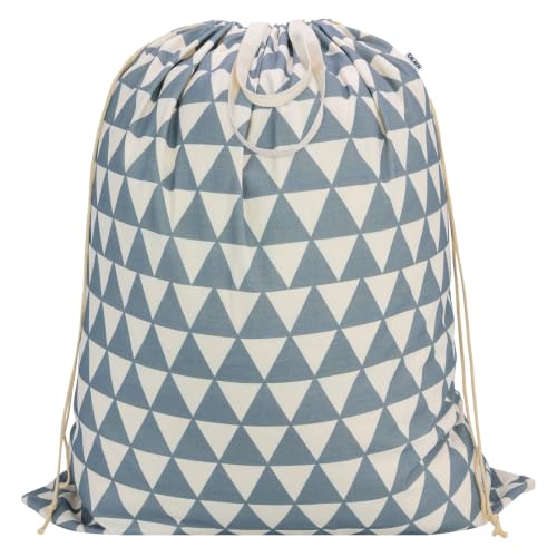 Canvas Laundry Bag 33"Wx 35"H, Heavy Duty Hamper Liner, XL Gray Triangle - color: Gray Triangle,1pc XL, size: XL 33"W x 35"H┃1 Pack