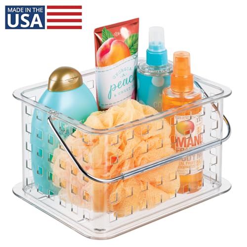 iDesign Small Clear Shower Caddy with Handle - style: Pack of 1