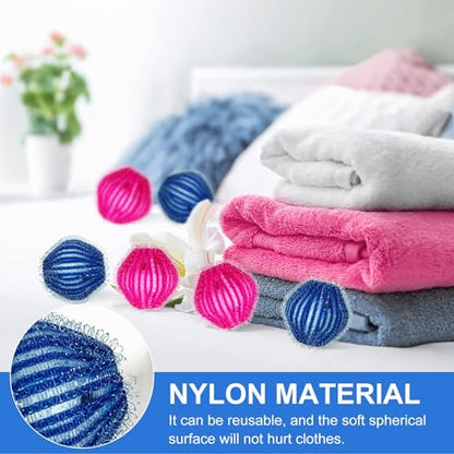 Dryer Balls Laundry Reusable, Softens Laundry Naturally Reduces Drying Time & Static Non-Toxic Washing Balls Reusable Dryer Balls for Laundry Bedding Clothes 6/9/12PCS - color: Style-001