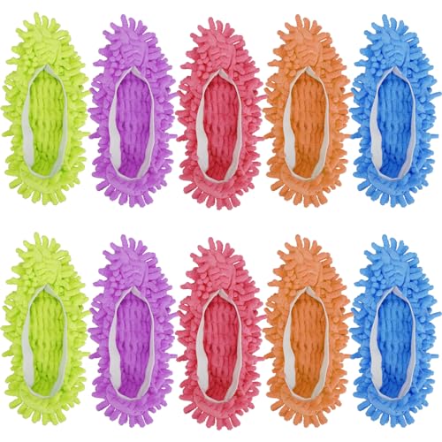 Cosywell Large Size 5 Pairs 10 PCS Shoes Cover for Mop - size: 6-9 Wide Women/7-9 Wide Men