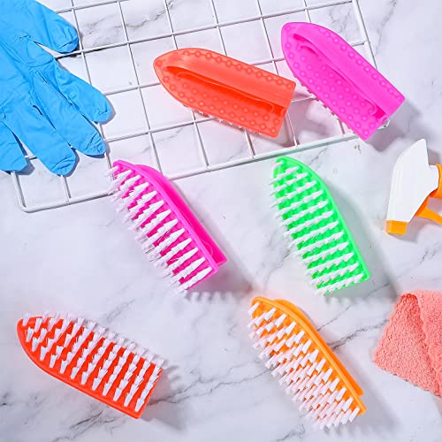 Eaasty 24 Pack Scrub Brushes Stiff Bristles, Comfort Grip Cleaning Tool