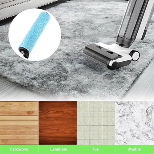 Vacuum Brush Rollers 6Pcs, WD161 Vacuum Roller and Filter Replacement, Fit for Shark HydroVac MessMaster Wet Dry Vacuum Cleaner WD161 WD261 AW261, 2 Brush Rollers, 2 Foam Filters, 1 Cleaning Tool