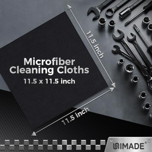 UNIMADE Microfiber Cleaning Cloth, 200 Pack Microfiber Towels for Cars - color: Grey, size: 200pk