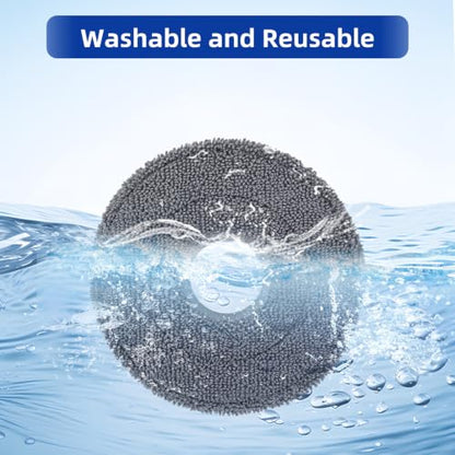 VIEWALL 8 Pack Mop Pads for Roborock Saros 10R/Saros 20/Qrevo Edge 2/3 Pro - size: Saros Mop Pads 8 Pack