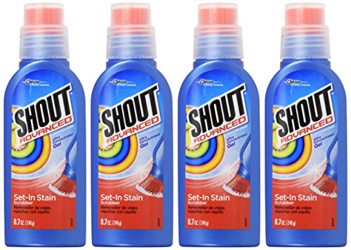 Shout Advanced Ultra Concentrated Stain Removing Gel, 8.7 Oz (Pack of 4) - size: 8.7 Ounce (Pack of 4)