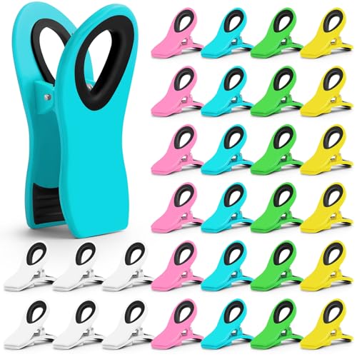 JETMORE 30 Pack Chip Clips Magnetic, Multicolor Food Clips for Bags, Office - color: 30 Pack-mr-2