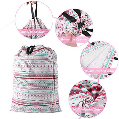 SWISSELITE Heavy Duty Laundry Bag, Large Travel Dirty Clothes Bag - color: Bohemia