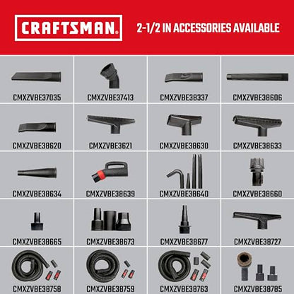 CRAFTSMAN CMXZVBE38606 2-1/2 in. Extension Wand Wet Dry Vac Attachment - style: Extension Wand