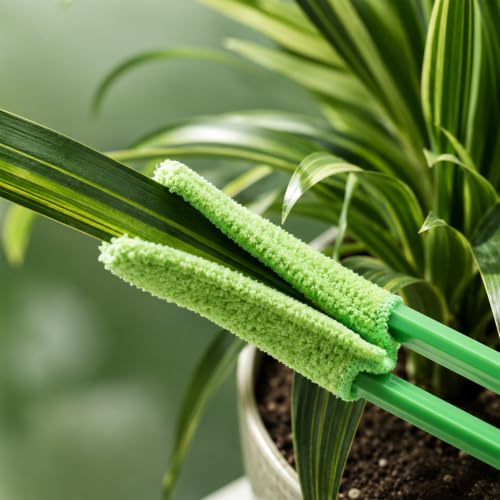4 Pcs Plants Cleaning Set, Includes Microfiber Gloves and Leaf Cleaner