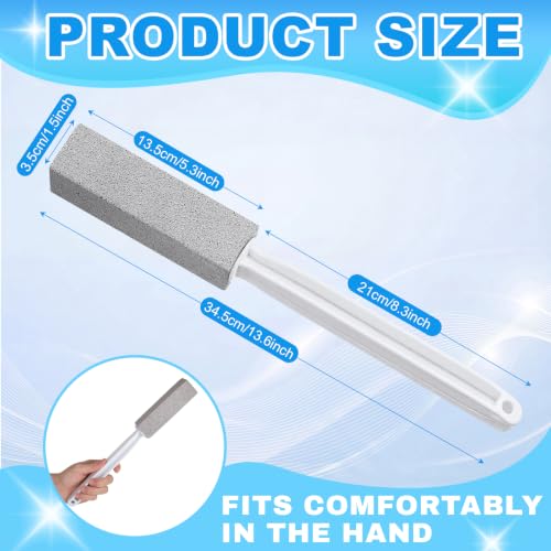 15 Pack Pumice Stone Toilet Bowl Cleaner with Extra Long Handle - style: Long Handle