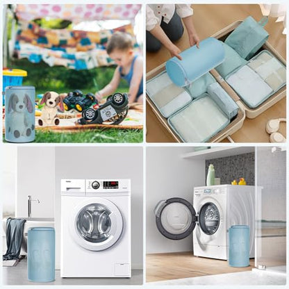 Shoe Washing Machine Bag, Large Laundry Bag for Sneaker, Blue, 8x15", 4Pcs - color: Blue, size: 4XL(8x8x15")