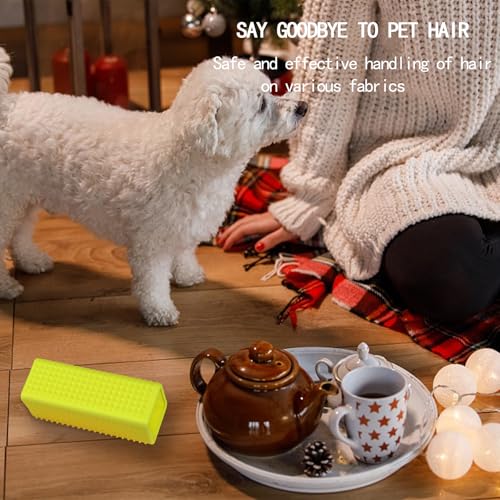 2pcs Pet Dog Cat Hair Remover, Pet Hair Removal Tool, Hollow Cleaner Brush for car，Interior, Furniture, Sofa (green and pink) - color: greenpink