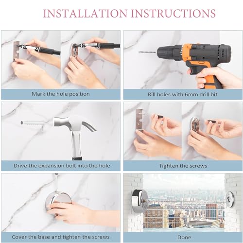 Clothes Line Retractable Clothesline of 304 Stainless Steel with Heavy Duty Adjustable Stainless Steel Wire Rope Retracting Clothes line Polished Chrome Finished - size: 2.8 m Retractable Clothesline