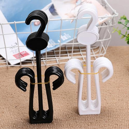 Thickened Plastic Shoe Display Hooks 15pcs for Shop Mall White - color: White